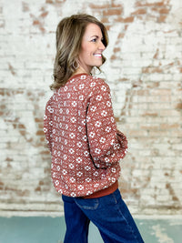 Geo Textured Jaquard Top