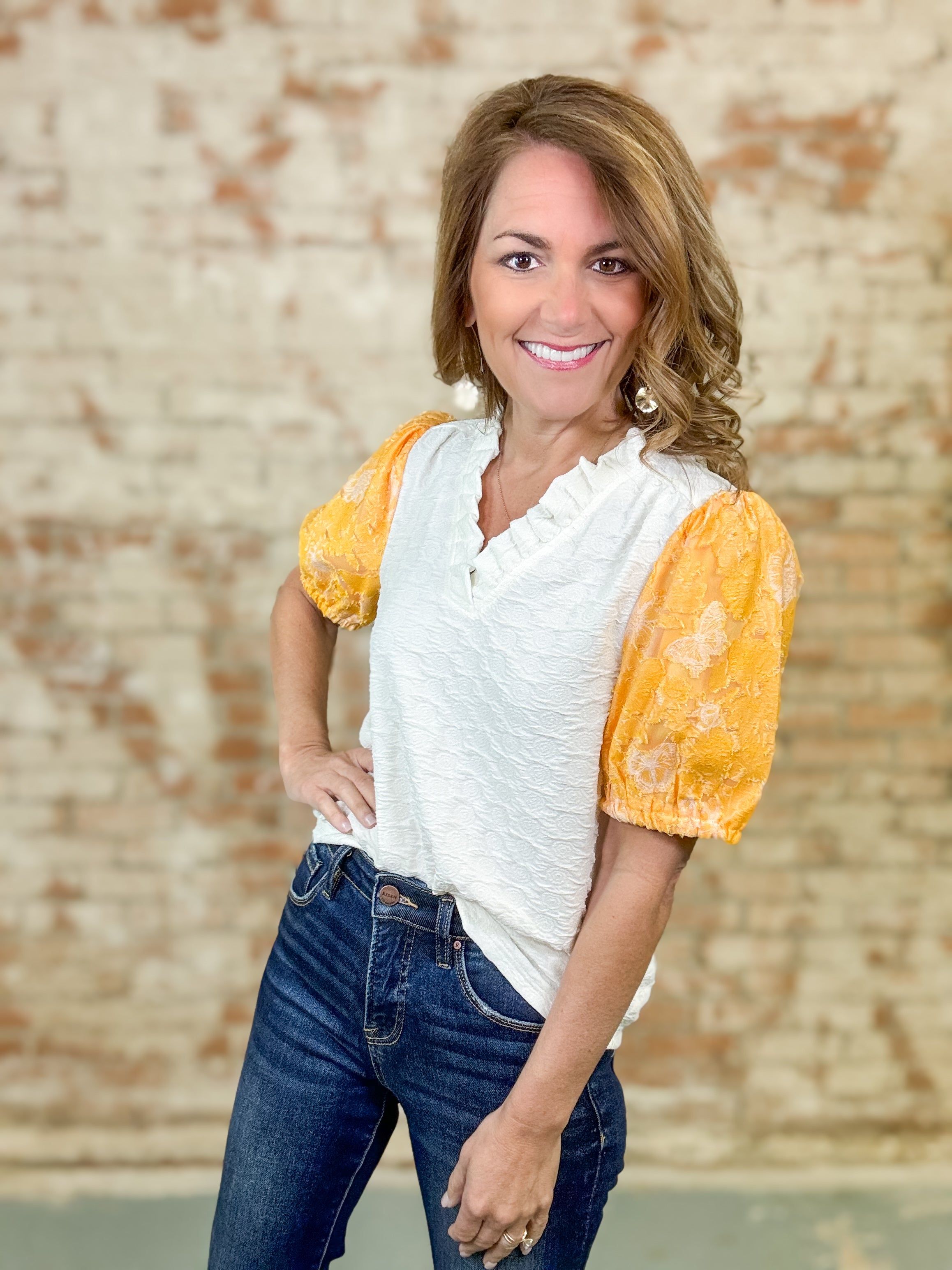 Baxley Floral Organza Top