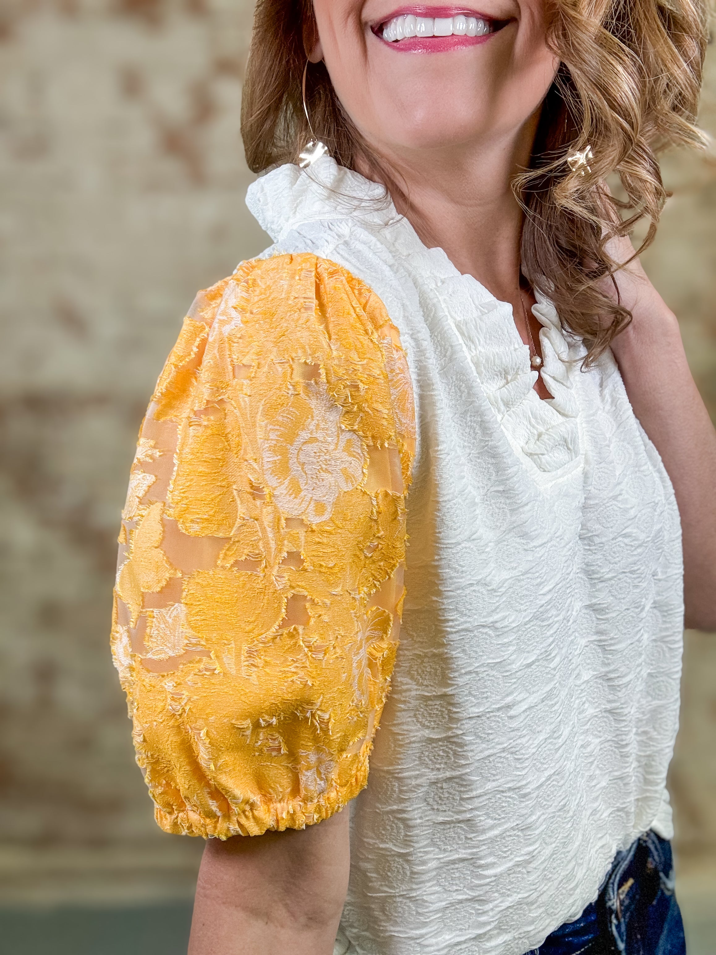 Baxley Floral Organza Top