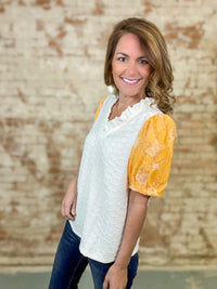 Baxley Floral Organza Top