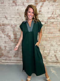 Moore Solid Midi Dress