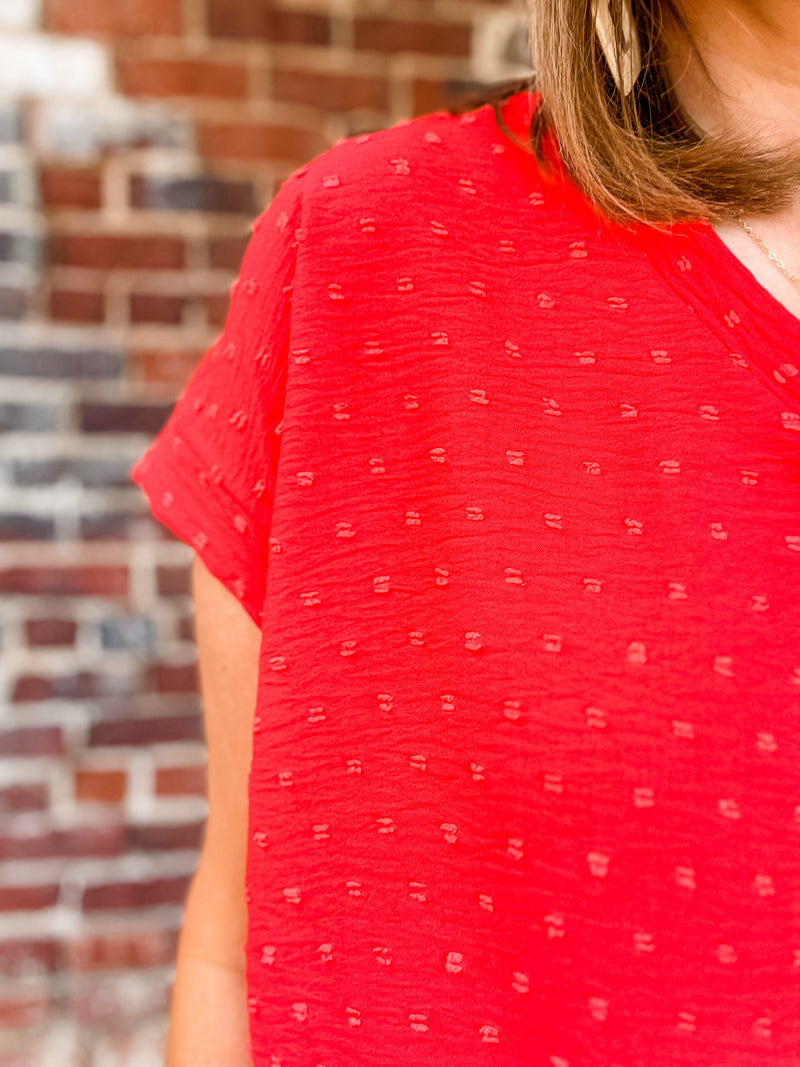 Swiss dot Pattern Top