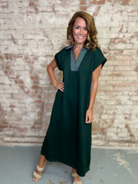 Moore Solid Midi Dress