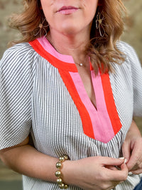 THML Stacee Striped Top