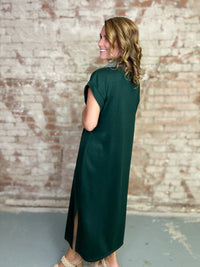 Moore Solid Midi Dress