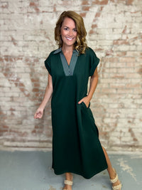 Moore Solid Midi Dress