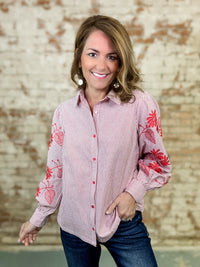 Carys Floral Embroidered Top