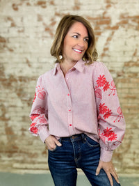 Carys Floral Embroidered Top