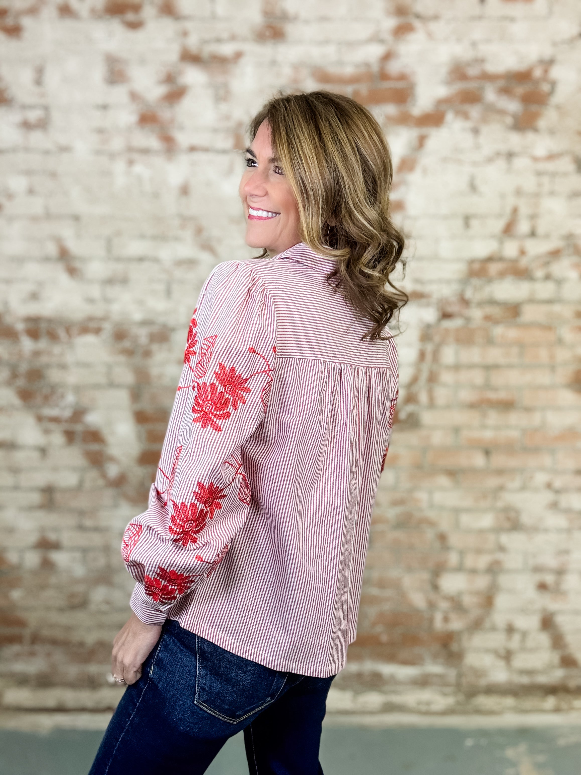 Carys Floral Embroidered Top