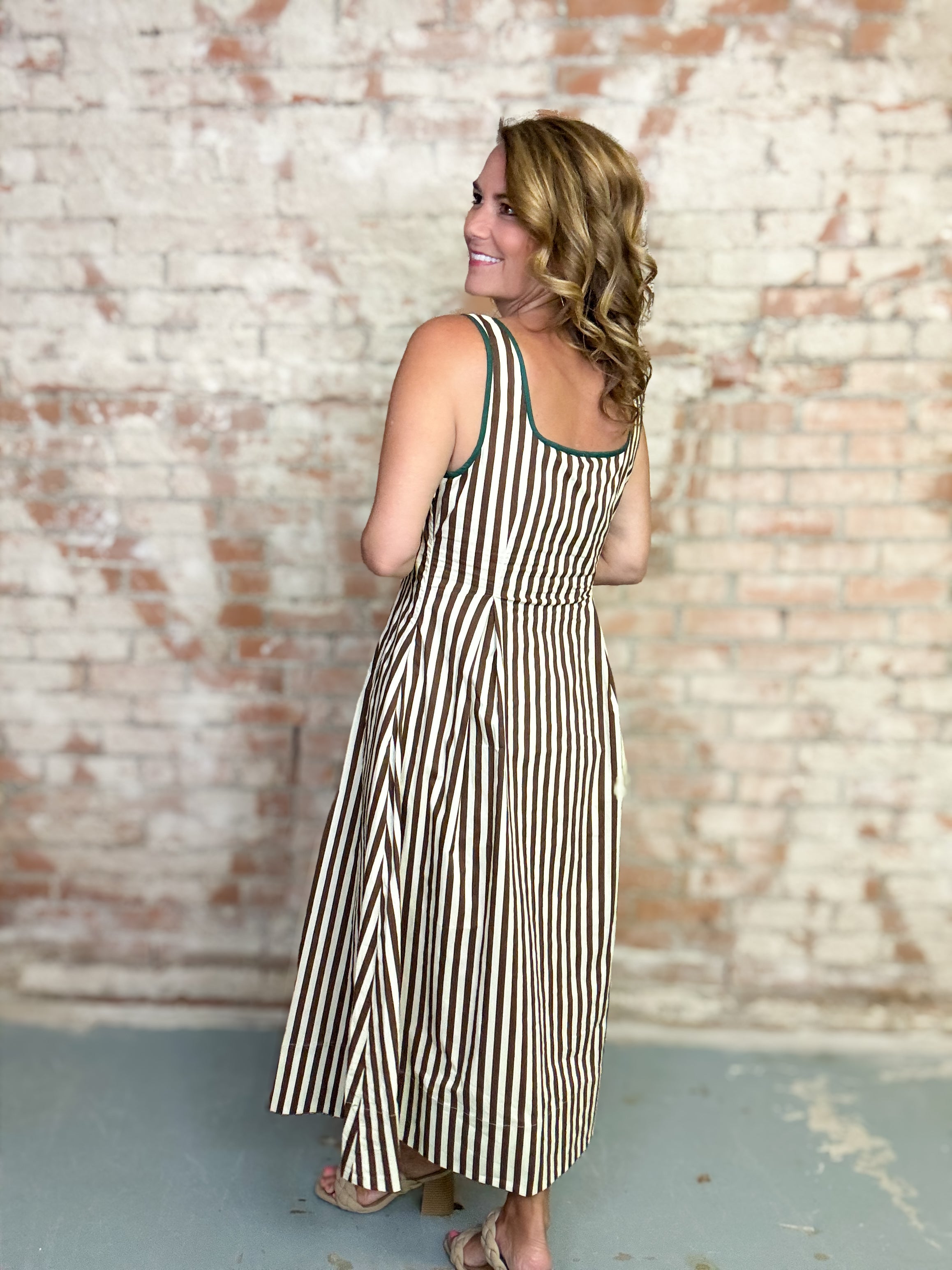 Lorraine Sleeveless Stripe Dress