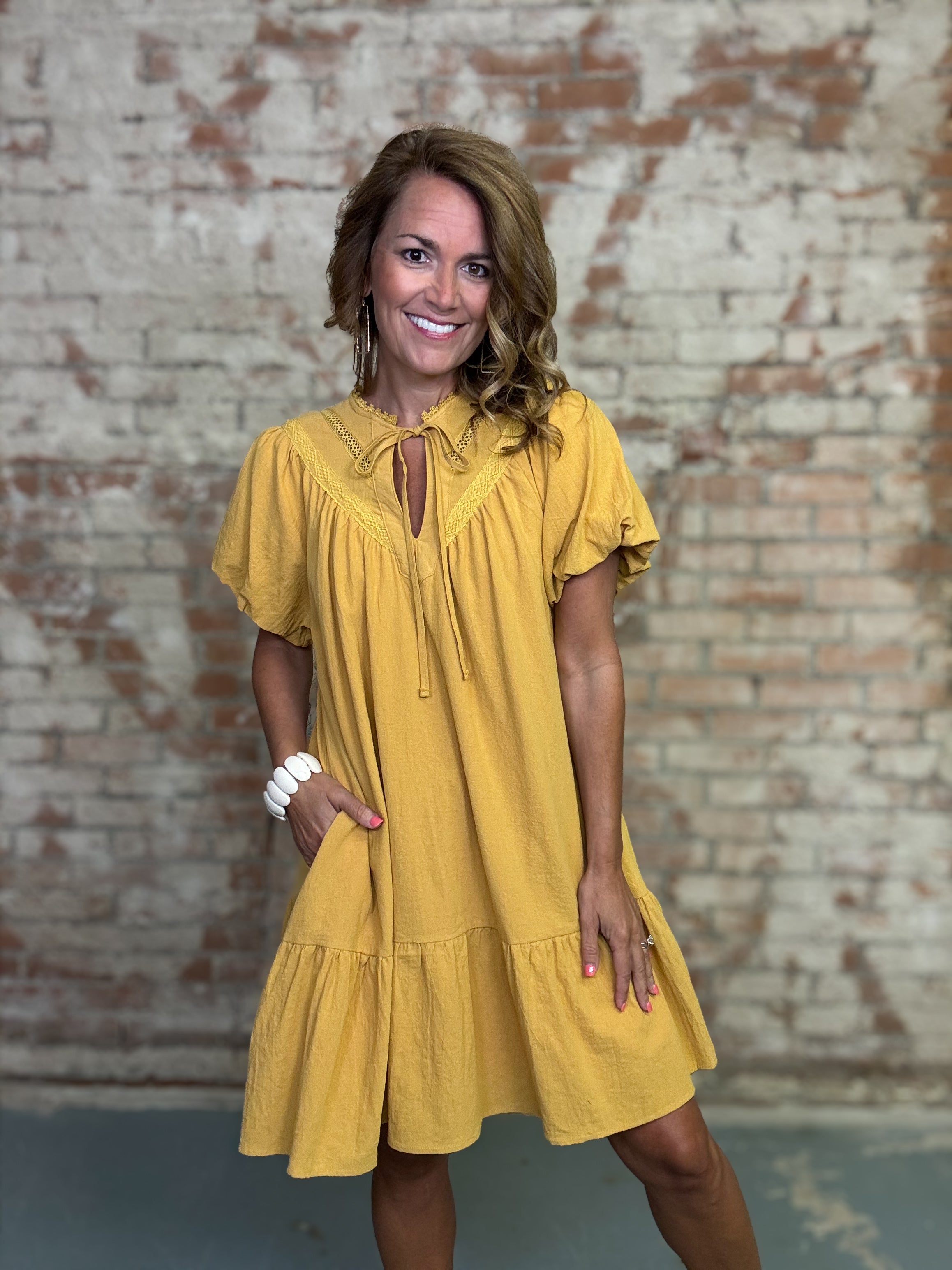 Esmee Lace Yoke Dress
