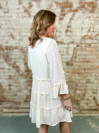 Lizbeth Textured Chiffon Dress