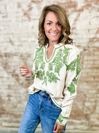 Sister Mary Lizette Embroidered Top