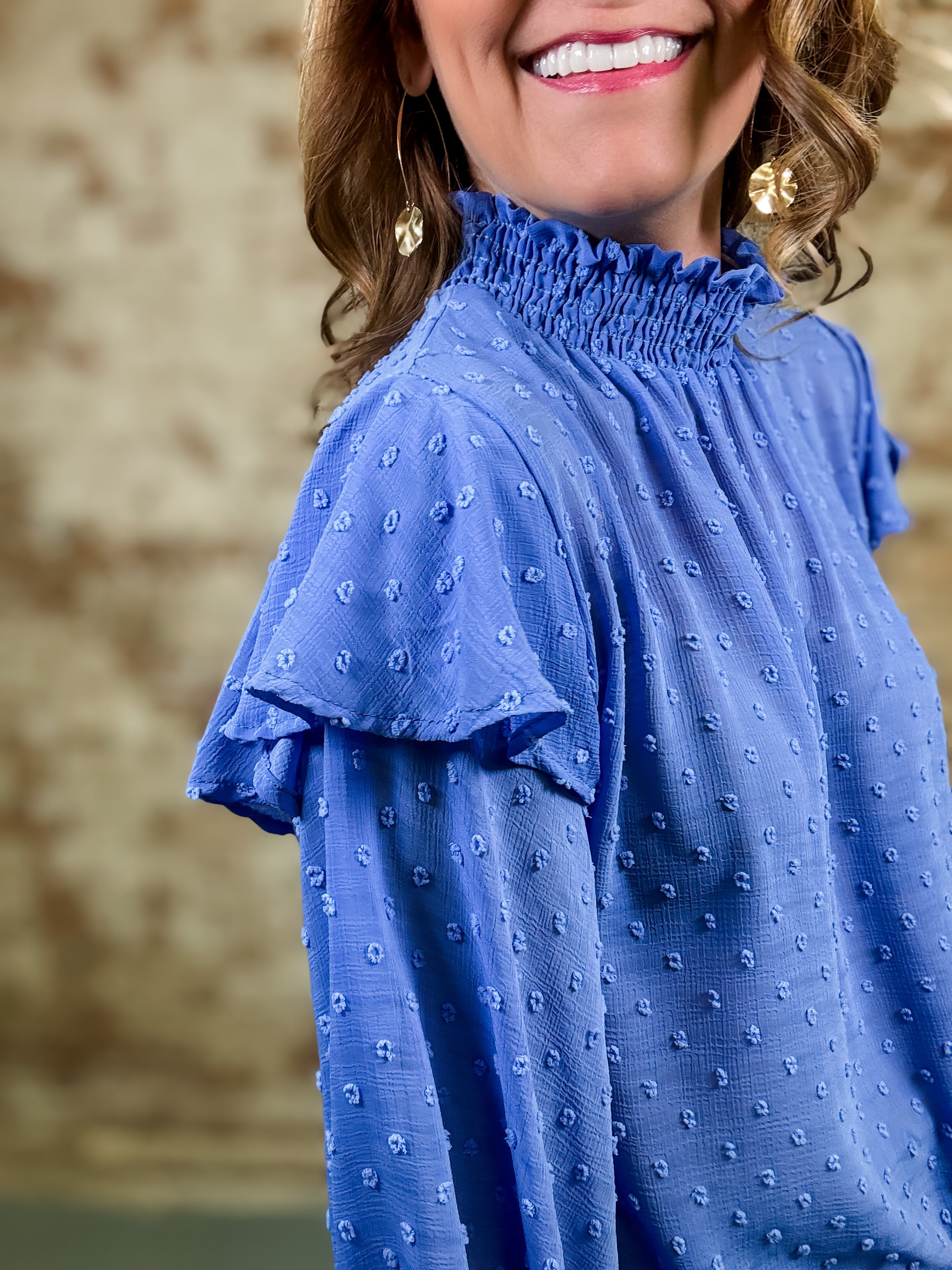 Inaya Pom Pom Chiffon Top