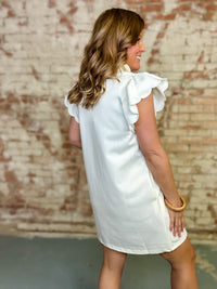 Vikki Flutter Sleeve Dress