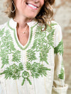 Sister Mary Lizette Embroidered Top