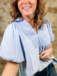 Serenity Smocked Top
