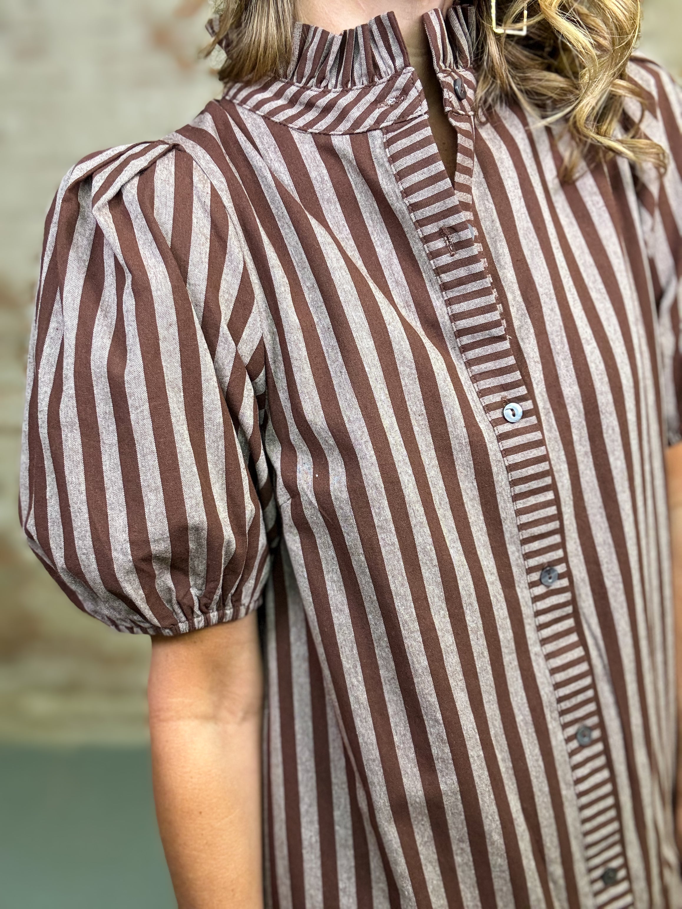 Karyn Stripe Midi Dress