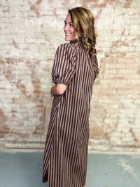 Karyn Stripe Midi Dress
