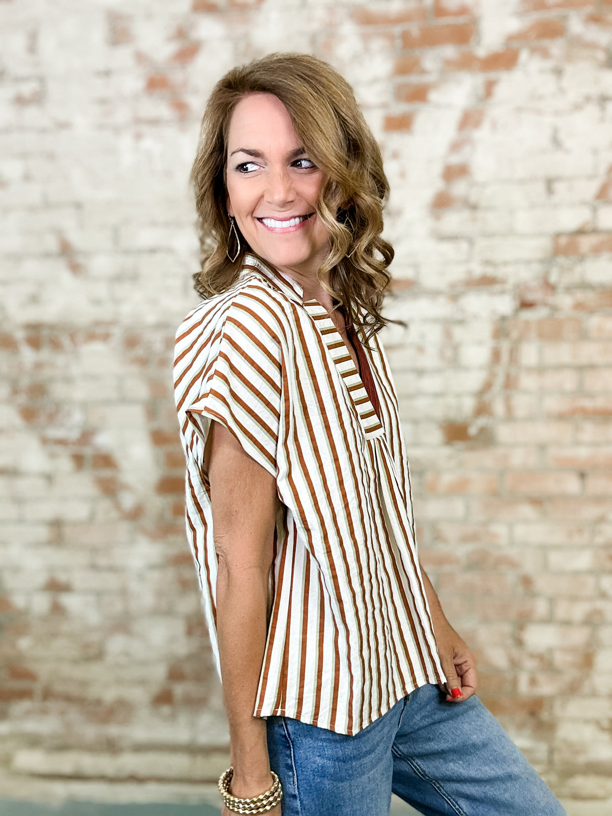 THML Lynne Stripe Top