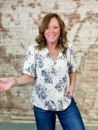 Sadie Floral Embroidered Top