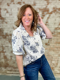 Sadie Floral Embroidered Top