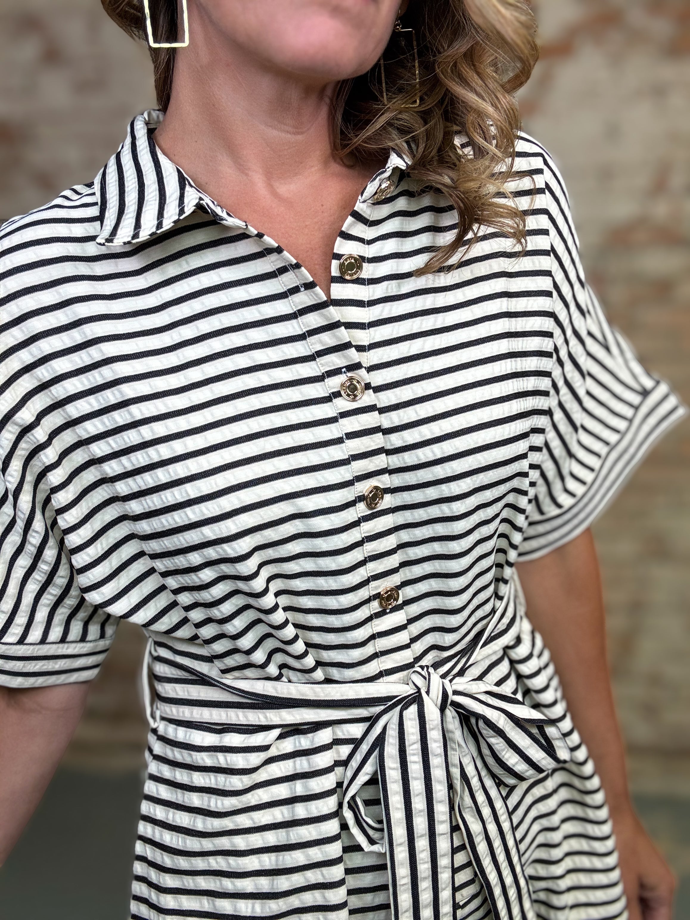 Zarae Stripe Romper