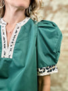 Christy Leopard Trim Top