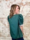 Christy Leopard Trim Top