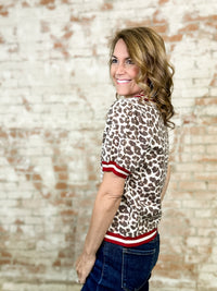 Skye Leopard Knit Top