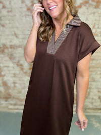 Olga Solid Midi Dress