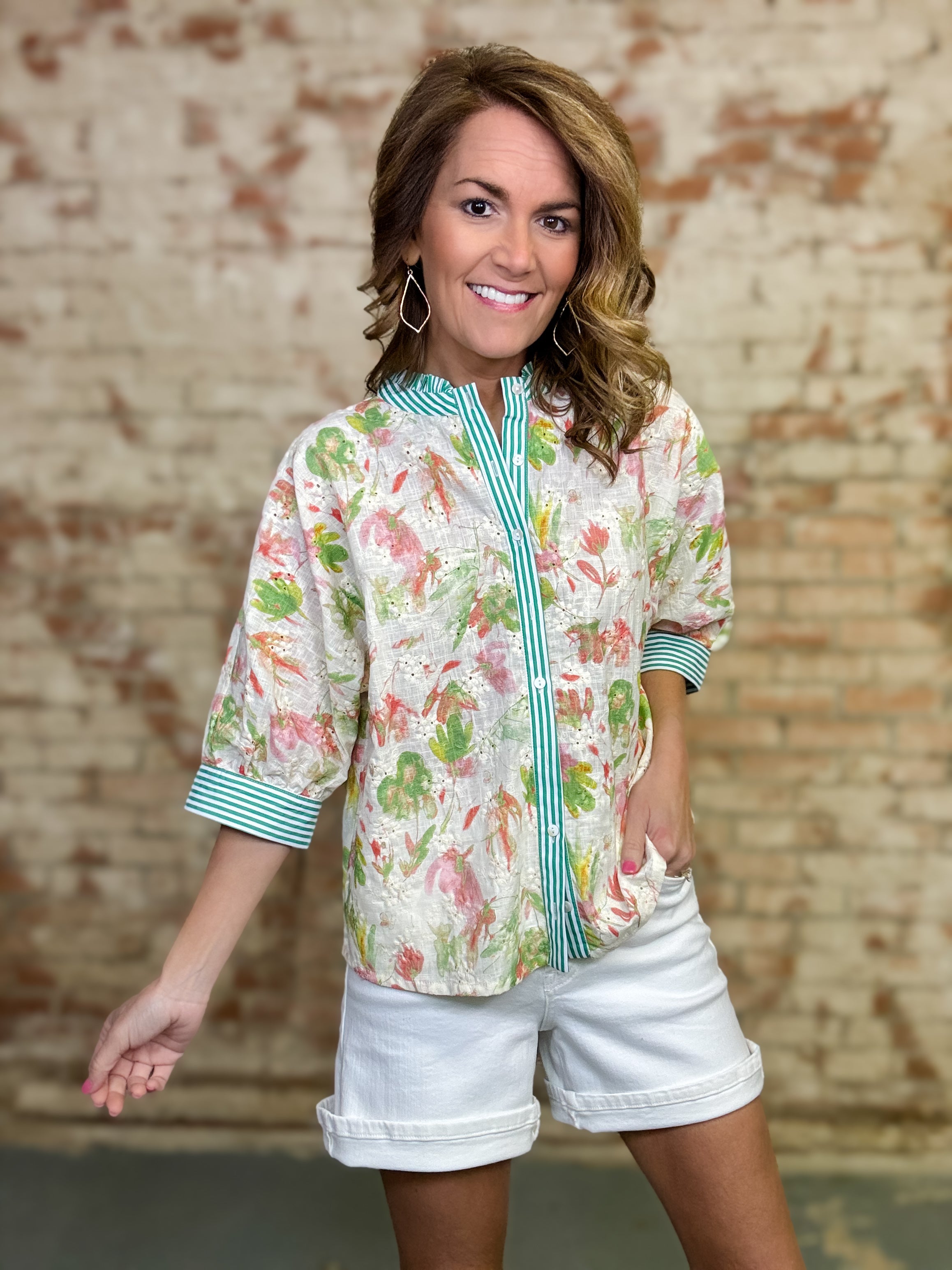 Darcey Floral Embroidered Top