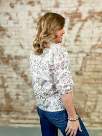 Destiny Floral Eyelet Top