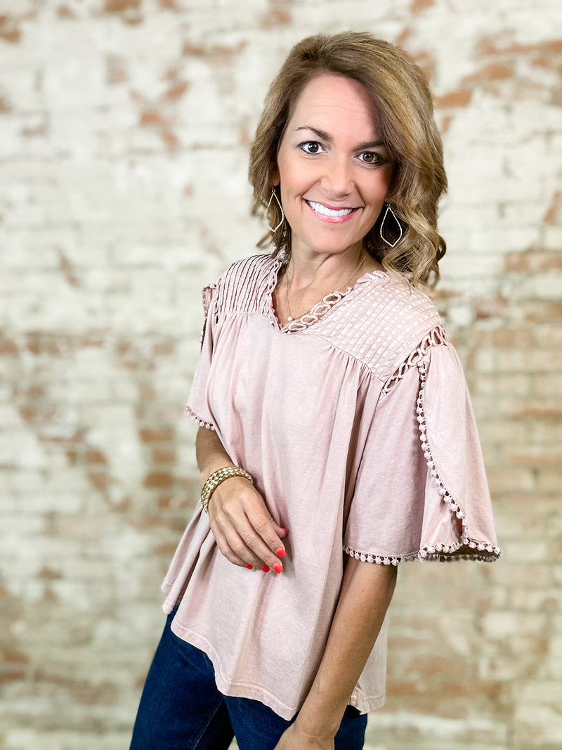 Jill Crochet Lace Top
