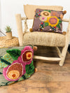 Ingrid Square Tufted Floral Pillow