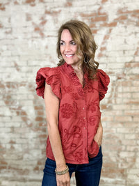 Nadine Applique Top