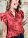 Nadine Applique Top