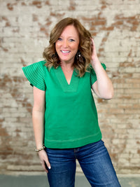 THML Layla Flutter Sleeve Top