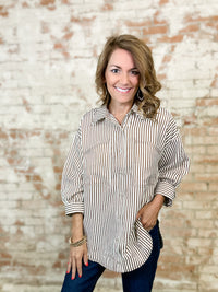 Shawnee Double Pocket Stripe Top
