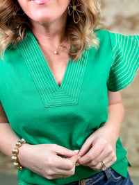 THML Layla Flutter Sleeve Top