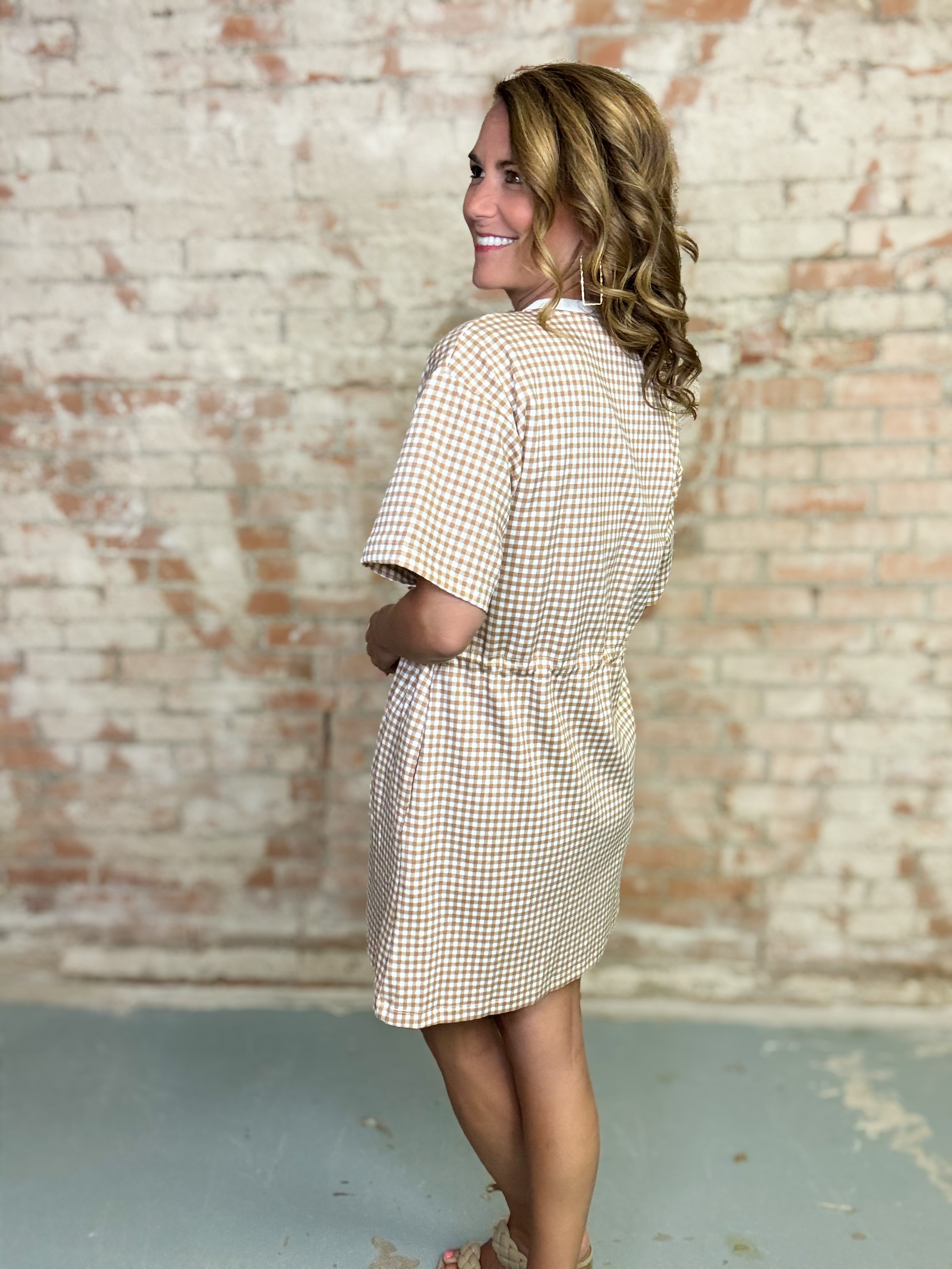 Lisa Checkered Dress
