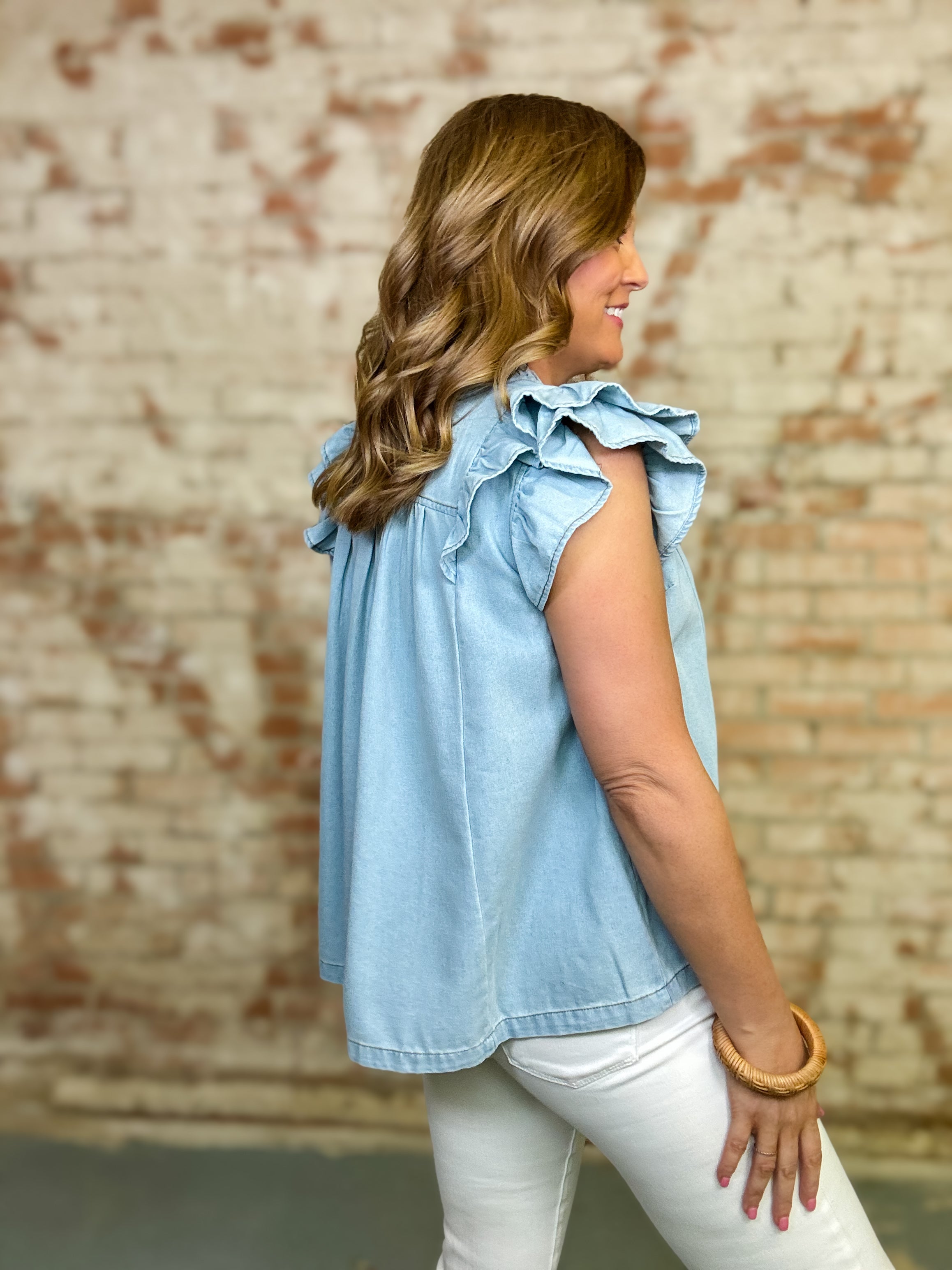 Solei Denim Top