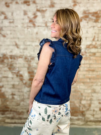 Arleth Flutter Sleeve Vest Top