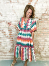 Patty Diamond Print Dress