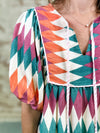 Patty Diamond Print Dress