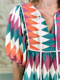 Patty Diamond Print Dress