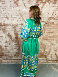Adeline Plume Border Dress