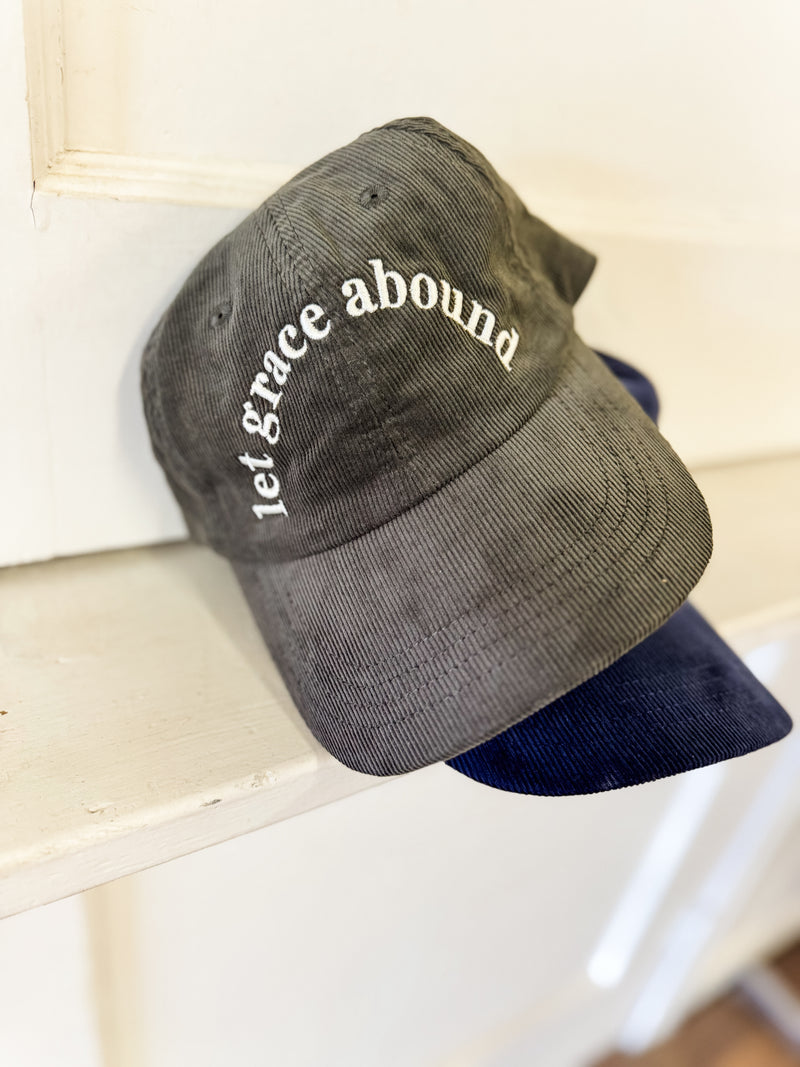 Let Grace Abound Corduroy Cap