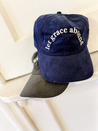Let Grace Abound Corduroy Cap