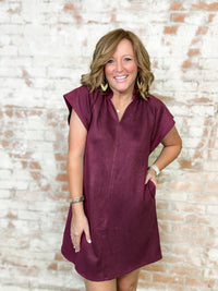 THML Karla Suede Dress